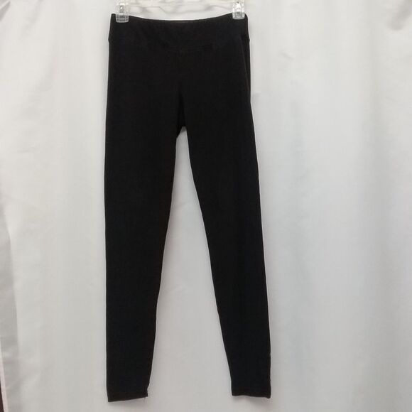 Marc New York Leggings Performance Basic Long Length Black Logo Hem Patch Small - Picture 4 of 11